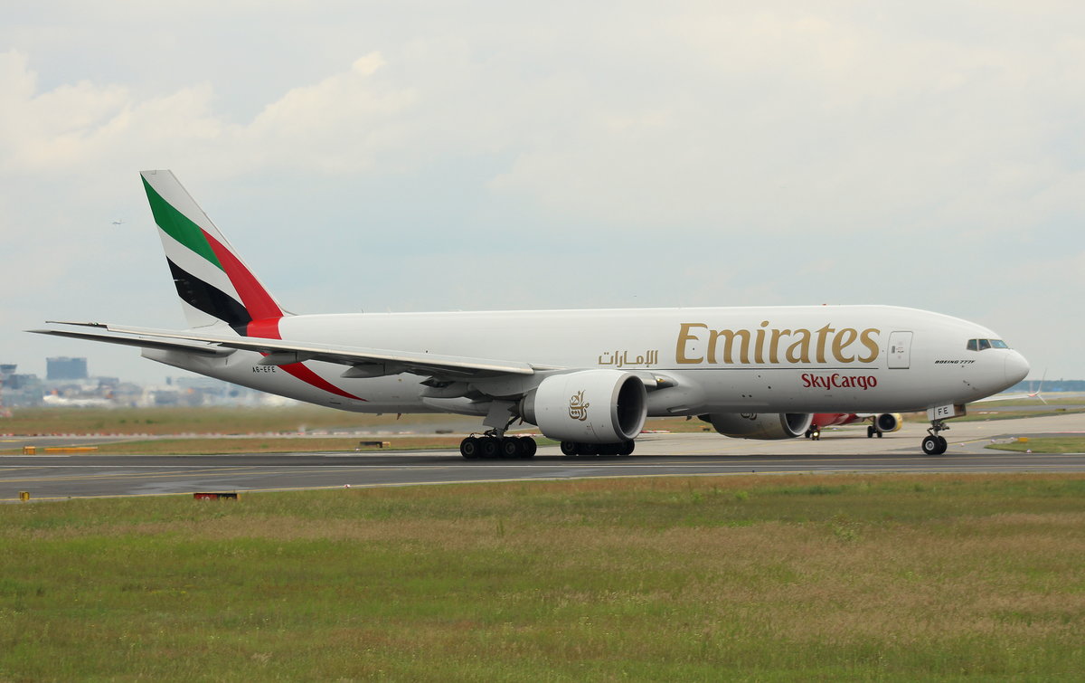 Emirates Cargo, A6-EFE,MSN 35605,Boeing 777-F1H, 04.06.2017, FRA-EDDF, Frankfurt, Germany 