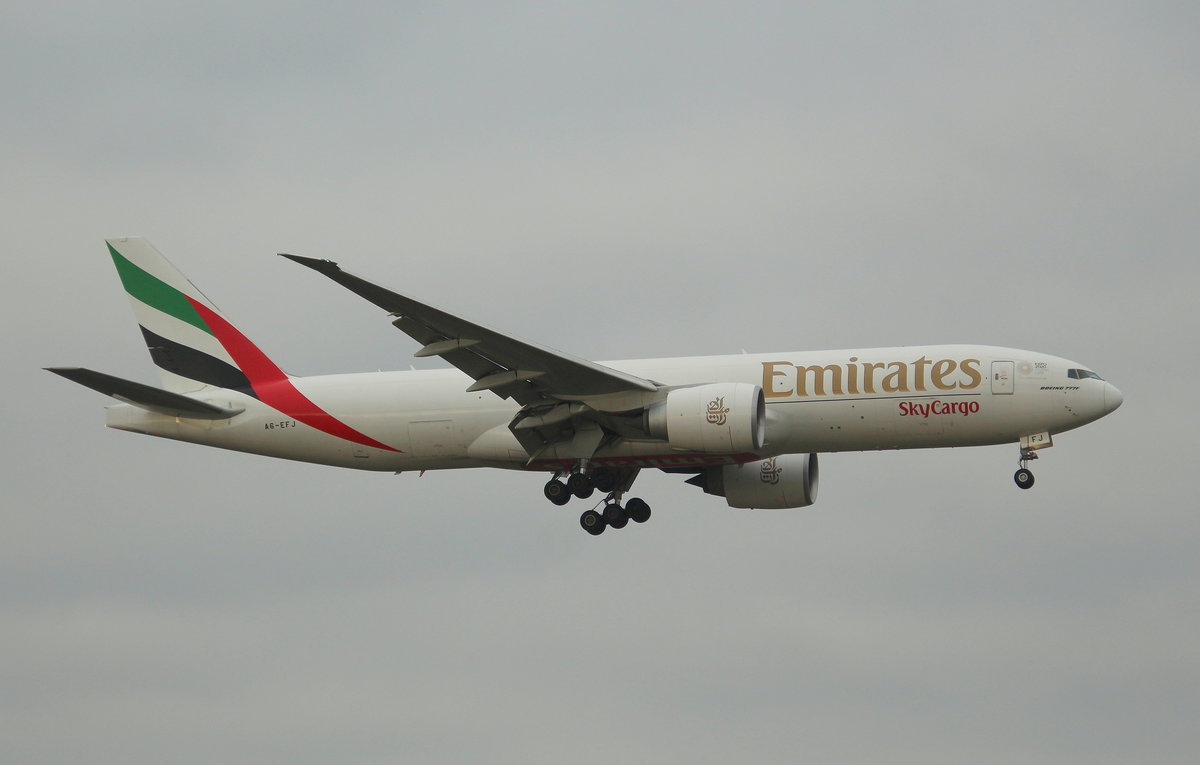 Emirates Cargo, A6-EFJ, MSN 35610, Boeing 777-F1H,13.01.2018, FRA-EDDF, Frankfurt, Germany 