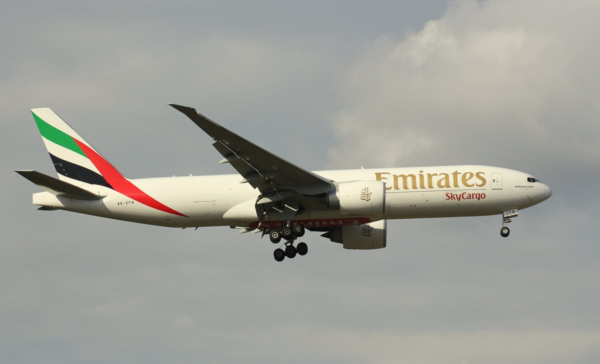 Emirates Cargo, A6-EFN,(c/n 42232),Boeing 777-F1H,09.10.2016,  FRA-EDDF, Frankfurt, Germany 