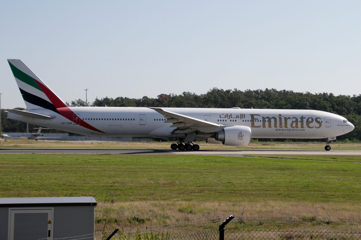 Emirates (EK-UAE), A6-EBM, Boeing, 777-31HER, 15.09.2023, EDDF-FRA, Frankfurt, Germany