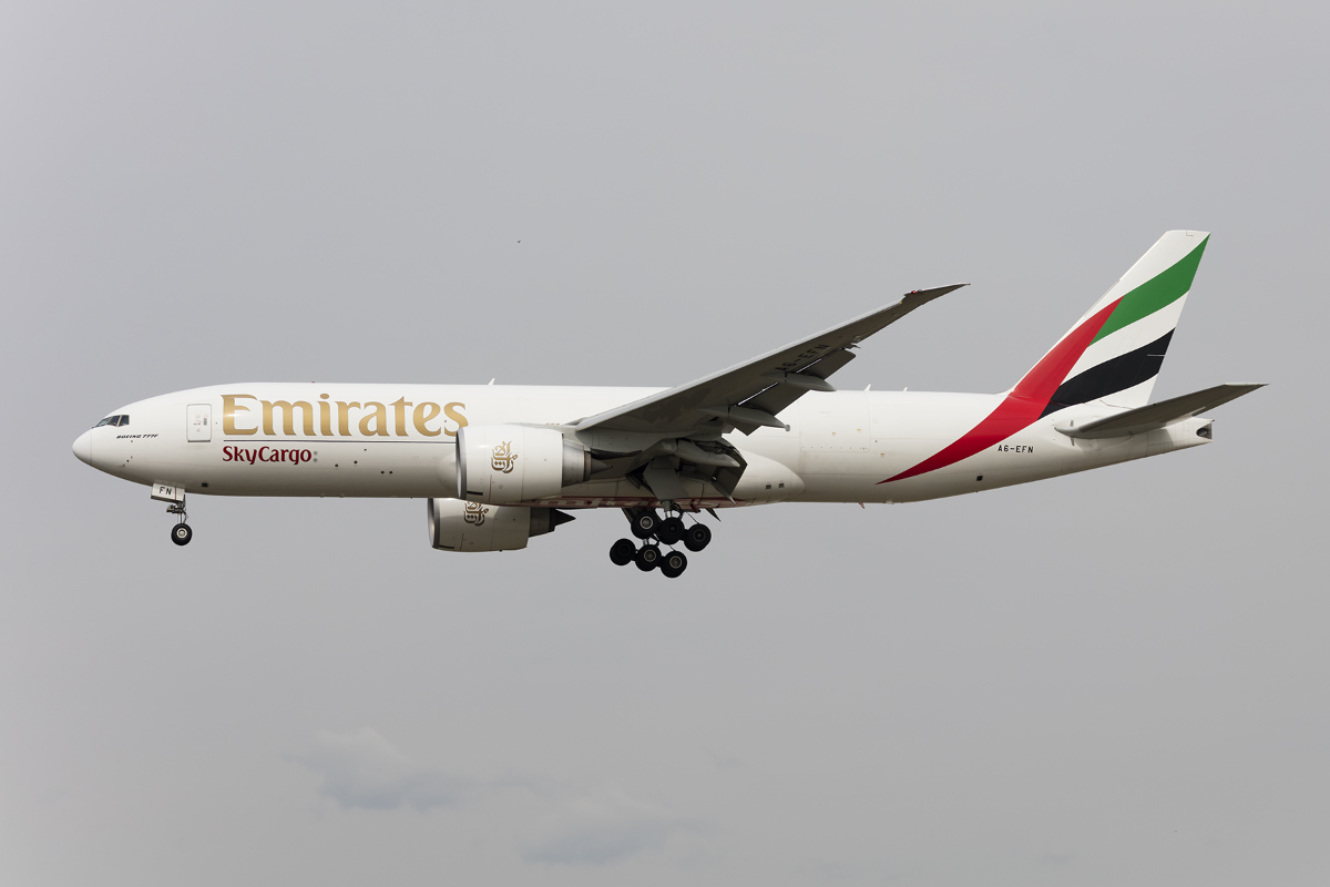 Emirates Sky Cargo, A6-EFN, Boeing, B777-F1H, 01.04.2017, FRA, Frankfurt, Germany



