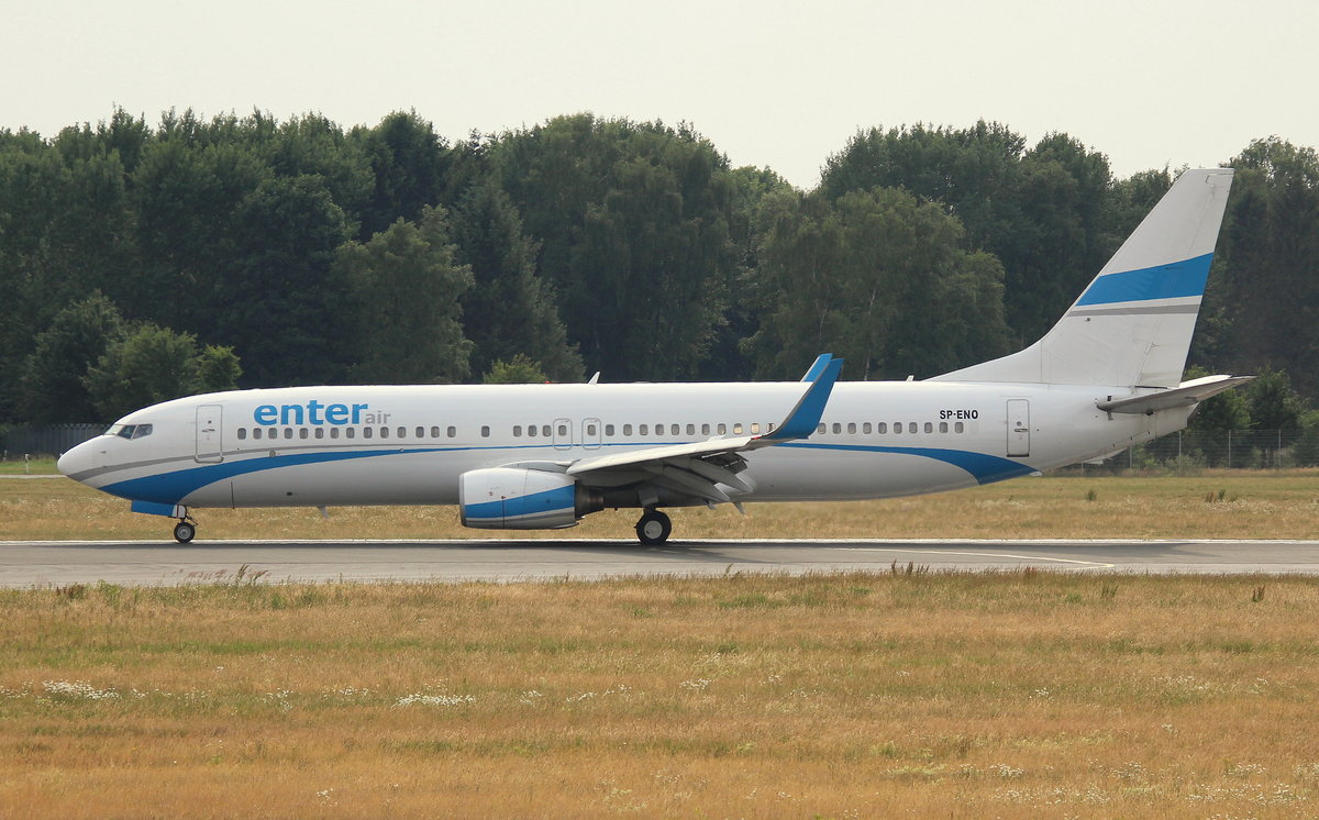 Enter Air, SP-ENO,MSN 29921, Boeing 737-8AS(WL), 14.06.2018, HAM-EDDH, Hamburg, Germany 