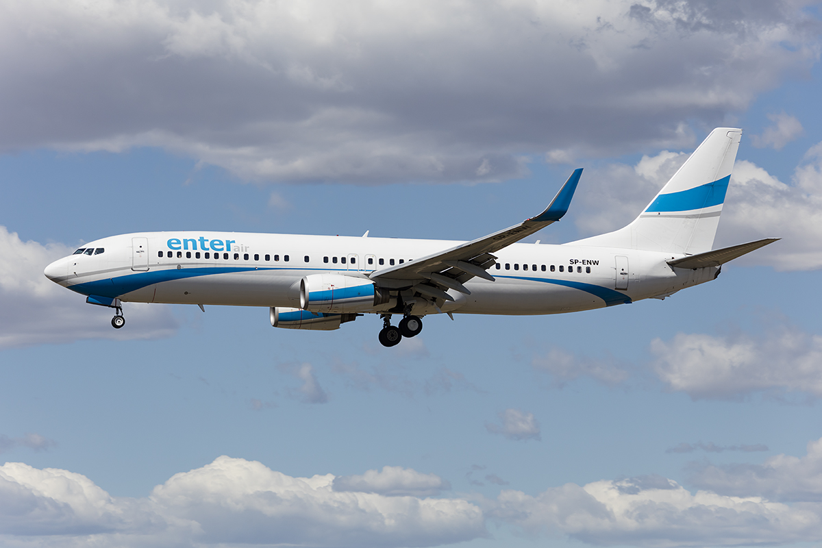 Enter Air, SP-ENW, Boeing, B737-8AS, 10.09.2017, BCN, Barcelona, Spain 




