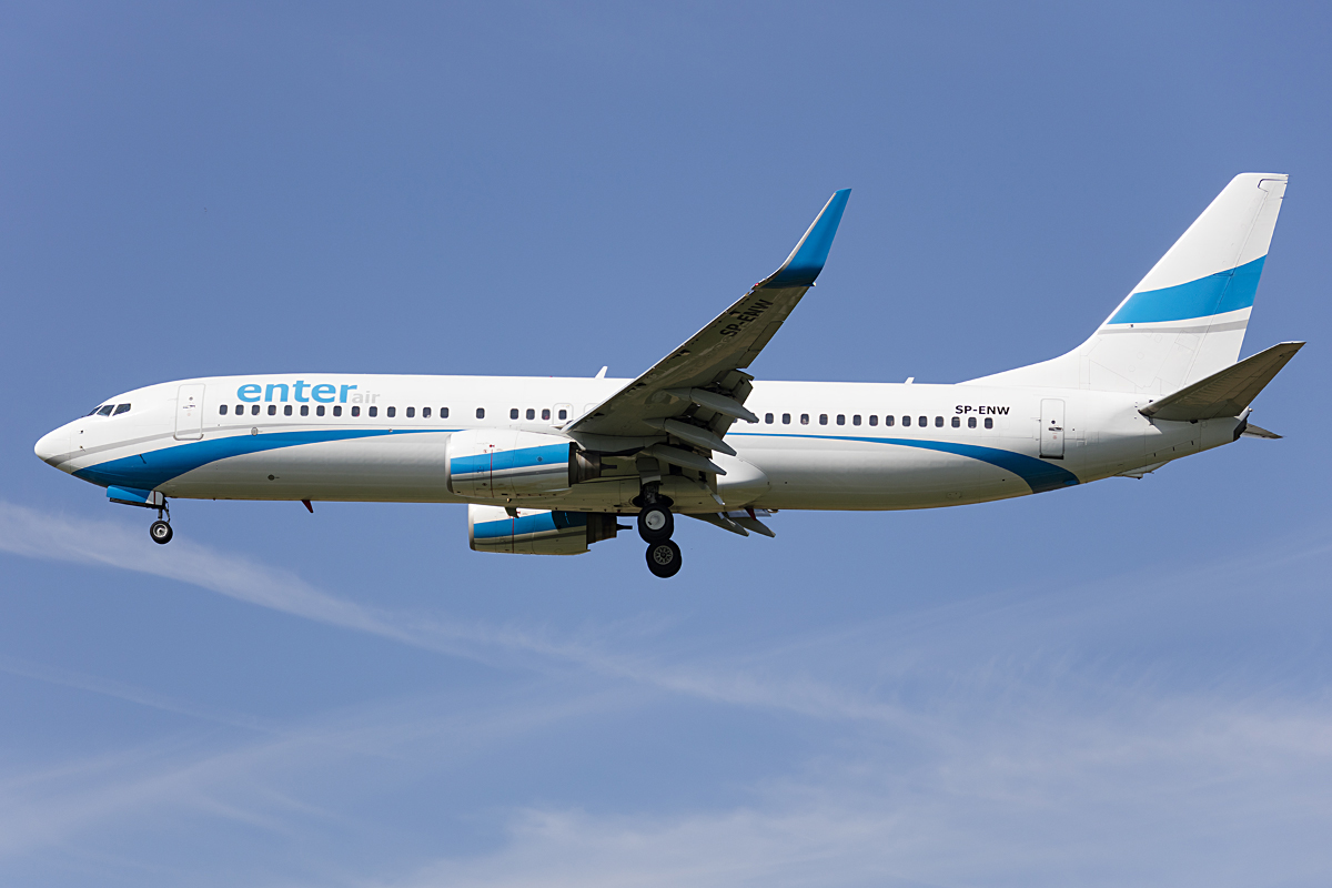 Enter Air, SP-ENW, Boeing, B737-8AS, 18.05.2016, BSL, Basel, Switzerland 



