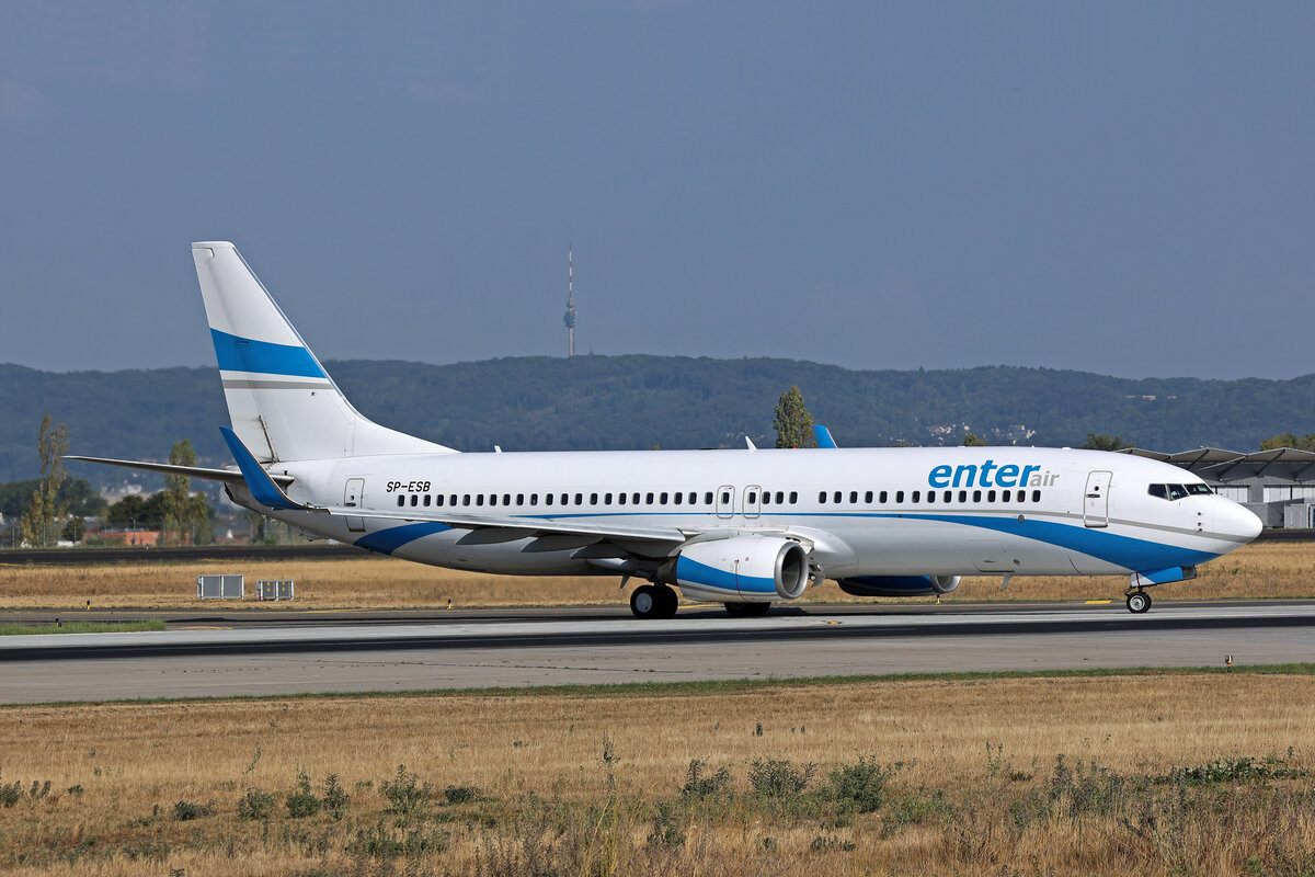 Enter Air, SP-ESB, Boeing B737-8Q8, msn: 30692/1410, 29.Juli 2026, BSL Basel - M�hlhausen, Switzerland.