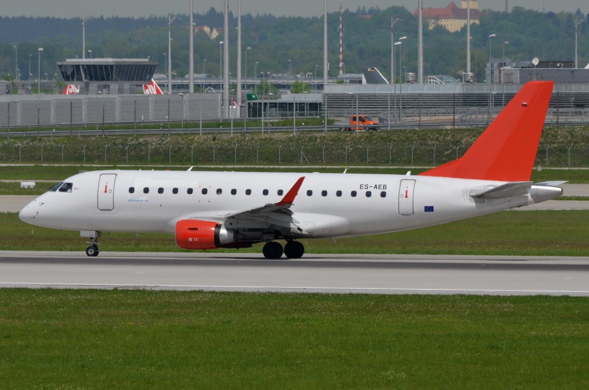 ES-AEB Estonian Air Embraer ERJ-170LR (ERJ-170-100 LR)  in München gelandet am 12.05.2015