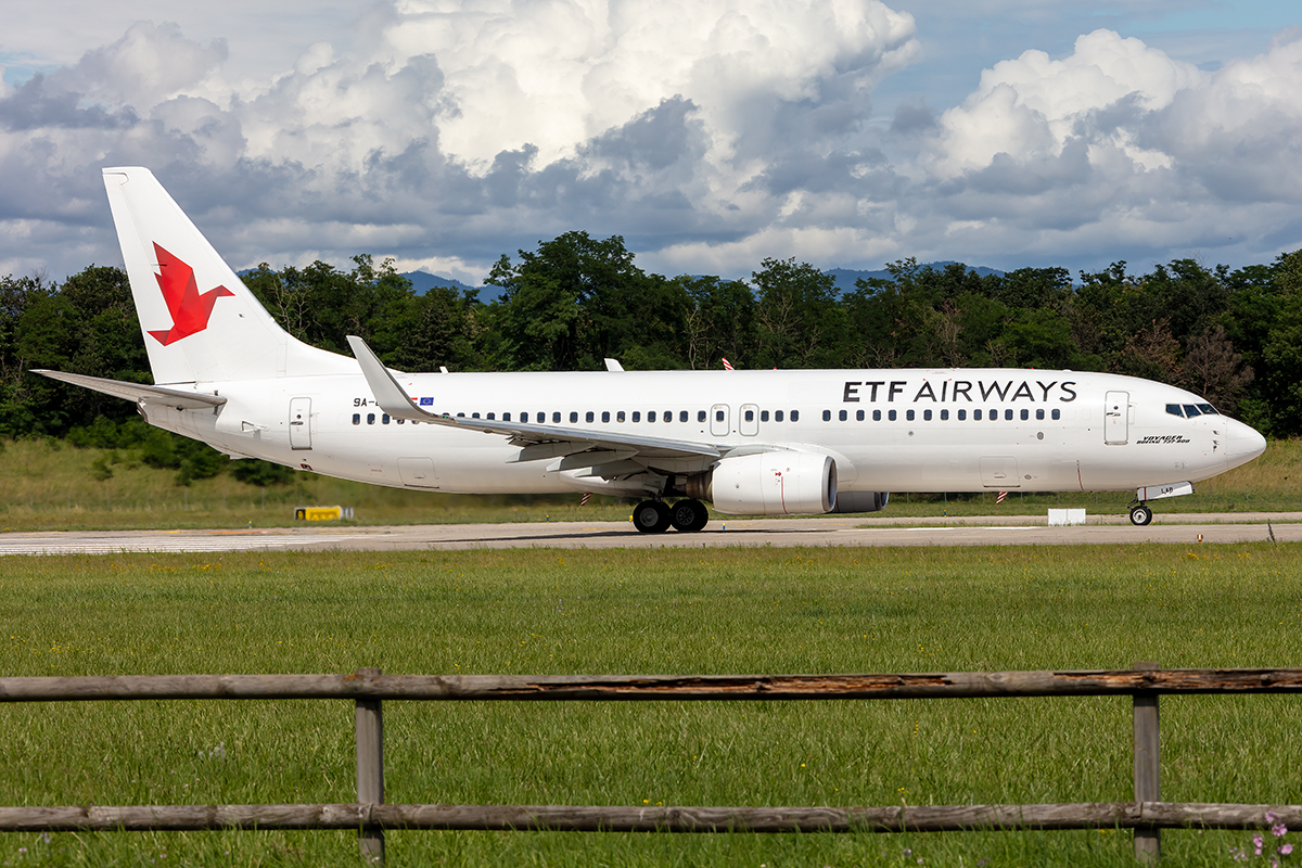 ETF Airways, 9A-LAB, Boeing, B737-8K5, 07.07.2021, BSL, Basel, Switzerland