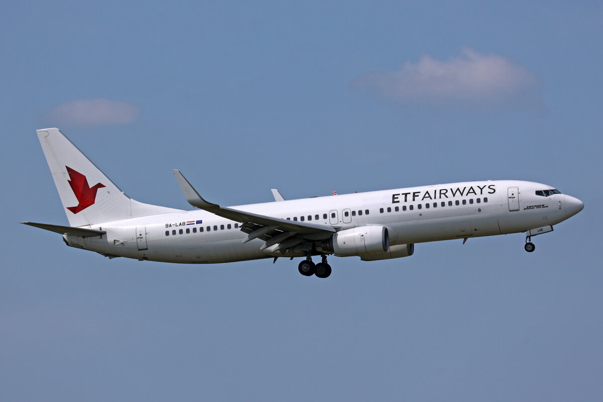 ETF Airways (Operated for Transavia Airlines), 9A-LAB, Boeing B737-8K5, msn: 30882/760, 19.Mai 2023, AMS Amsterdam, Netherlands.