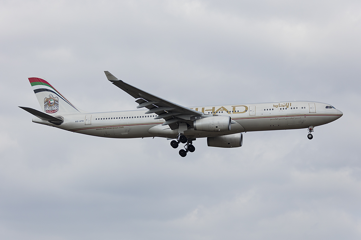 Etihad Airways, A6-AFB, Airbus, A330-343X, 24.03.2018, FRA, Frankfurt, Germany 



