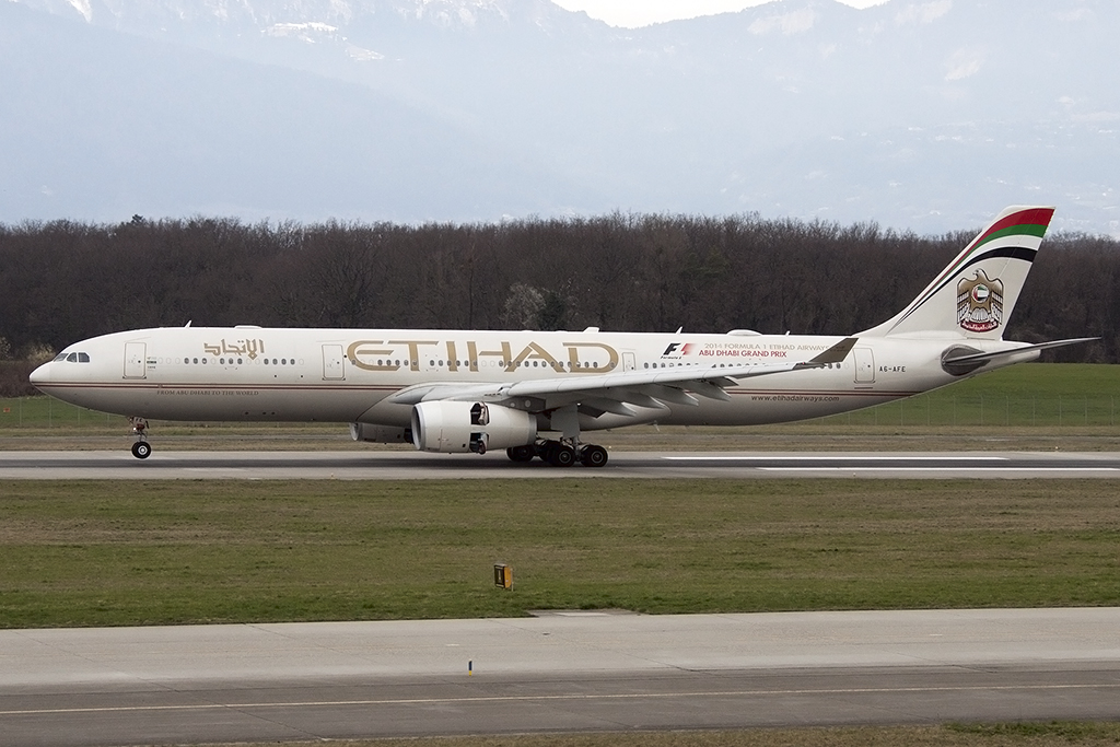 Etihad Airways, A6-AFE, Airbus, A330-343X, 28.03.2015, GVA, Geneve, Switzerland 



