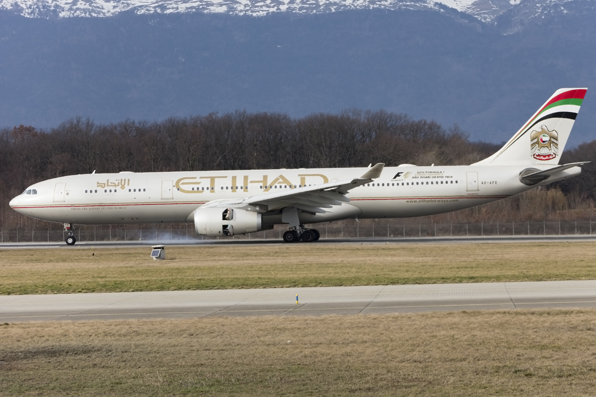 Etihad Airways, A6-AFE, Airbus, A330-343X, 30.01.2016, GVA, Geneve, Switzerland 



