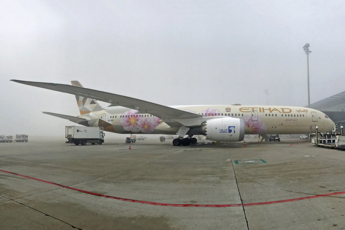 Etihad Airways, A6-BLK, Boeing 787-9, msn: 39654/520, 26,Oktober 2019, ZRH Zürich, Switzerland.