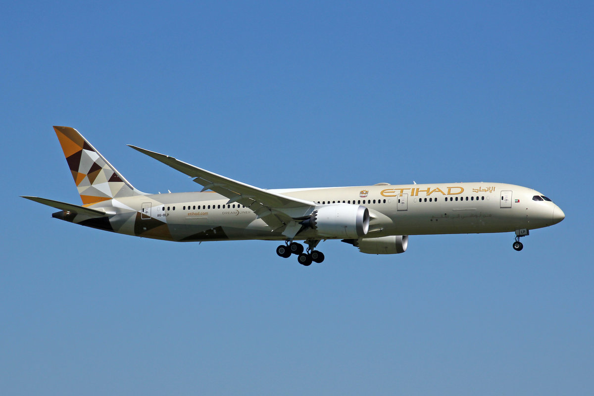 Etihad Airways, A6-BLP, Boeing B787-9, msn: 39662/585, 21.August 2020, ZRH Zürich, Switzerland.