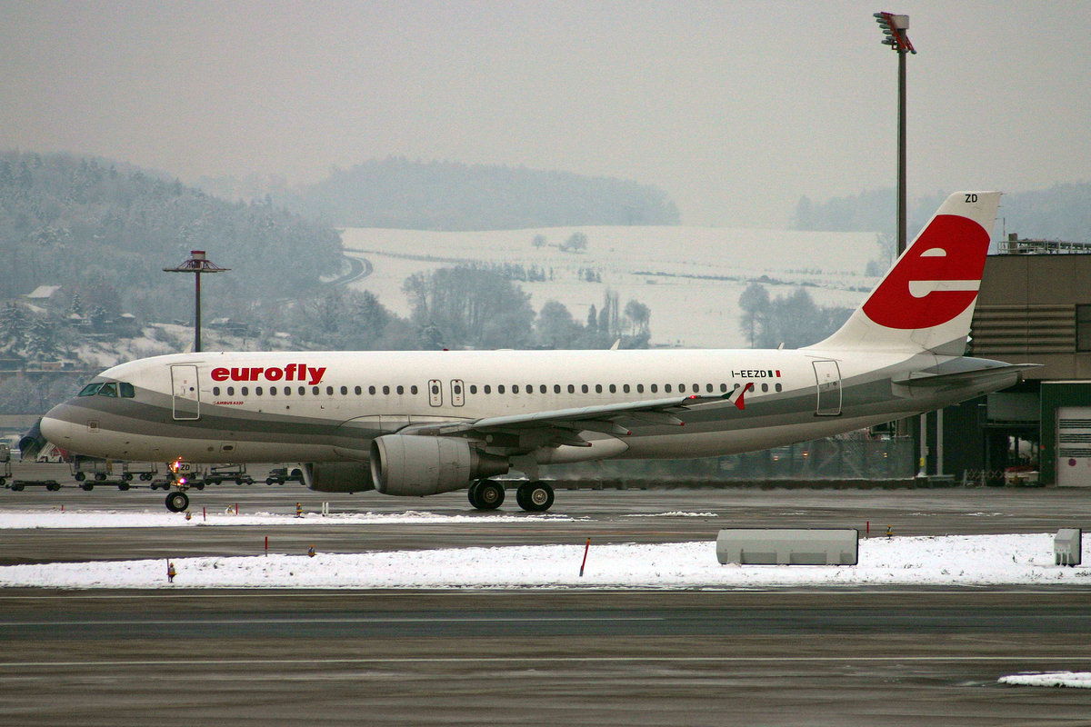 Eurofly, I-EEZD, Airbus A320-214, msn: 1920, 12.Dezember 2008, ZRH Zürich, Switzerland.