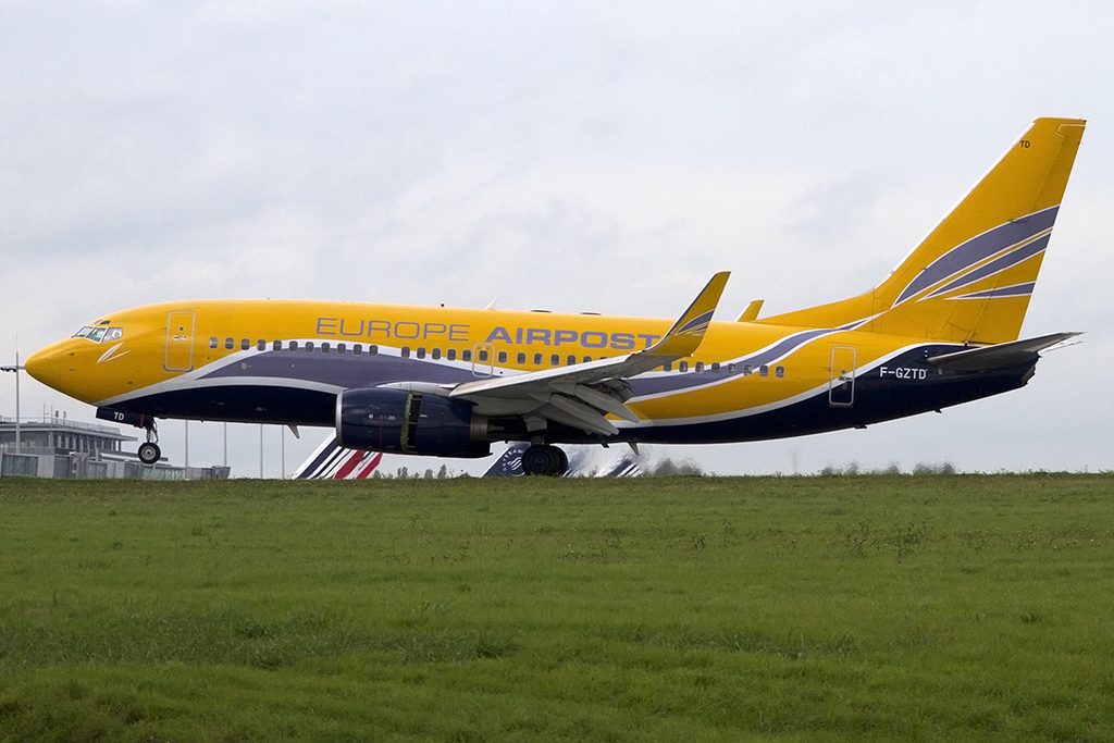 Europe Airpost, F-GZTD, Boeing, B737-73V, 20.10.2013, CDG, Paris, France 





