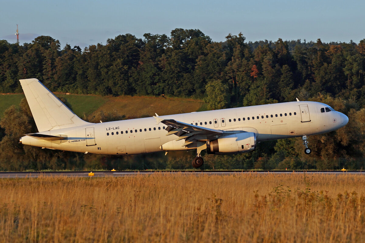 European Air Charter (Opreated for GP Aviation), LZ-LAC, Airbus A320-231, msn: 296, 24.August 2025, ZRH Zürich, Switzerland.