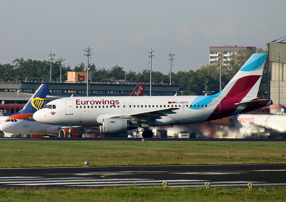 Eurowings, Airbus A 319-112, D-ABGN, TXL, 05.10.2019