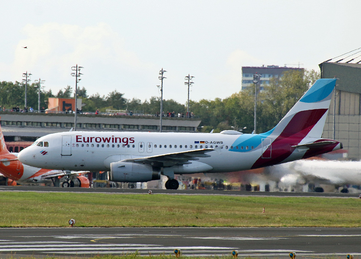 Eurowings, Airbus A 319-132, D-AGWB, TXL, 06.10.2019