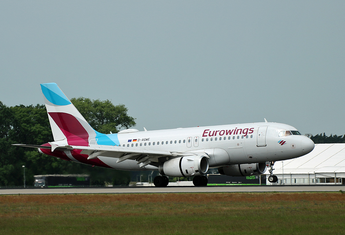 Eurowings, Airbus A 319-132, D-AGWE, BER, 04.06.2022