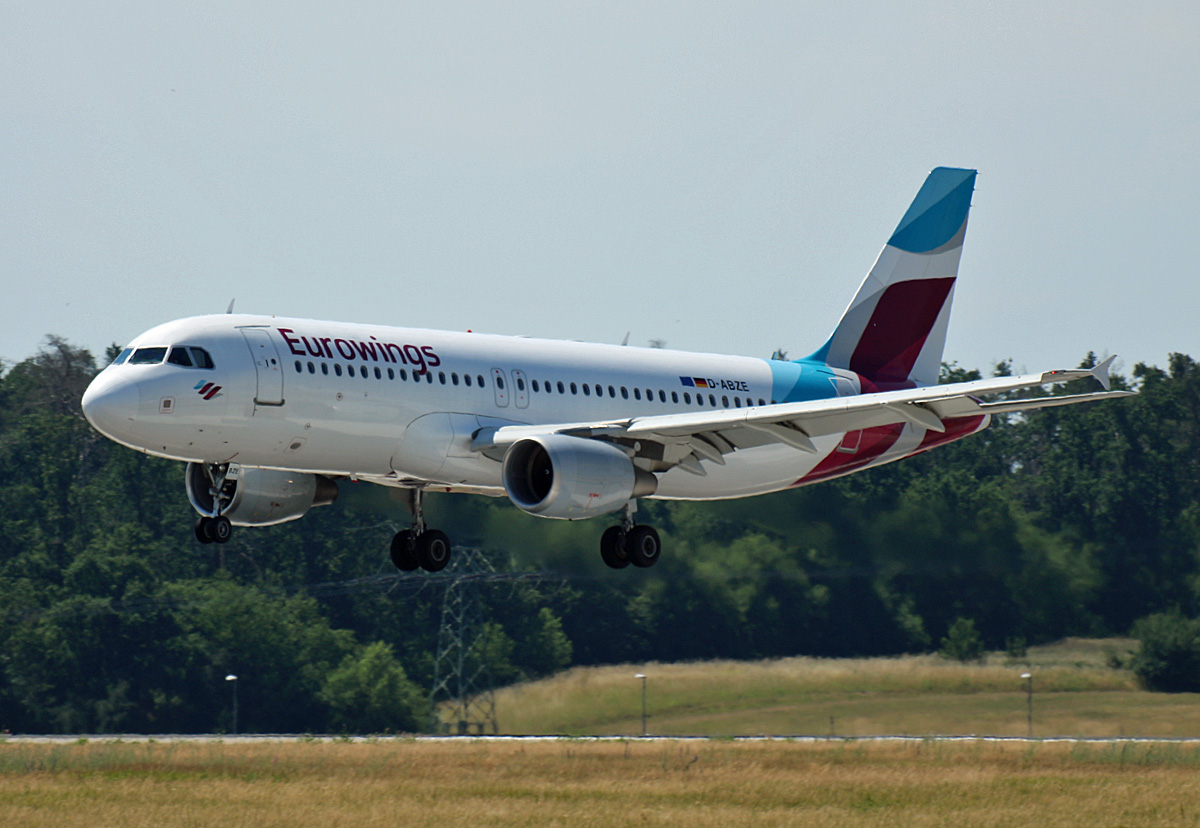 Eurowings, Airbus A 320-214, D-ABZE, BER, 24.06.2022