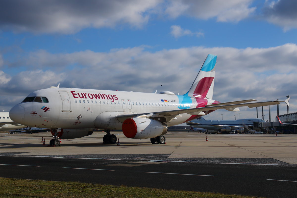Eurowings, Airbus A319-132, D-AGWO, Köln-Bonn (EDDK), 10.02.2021.