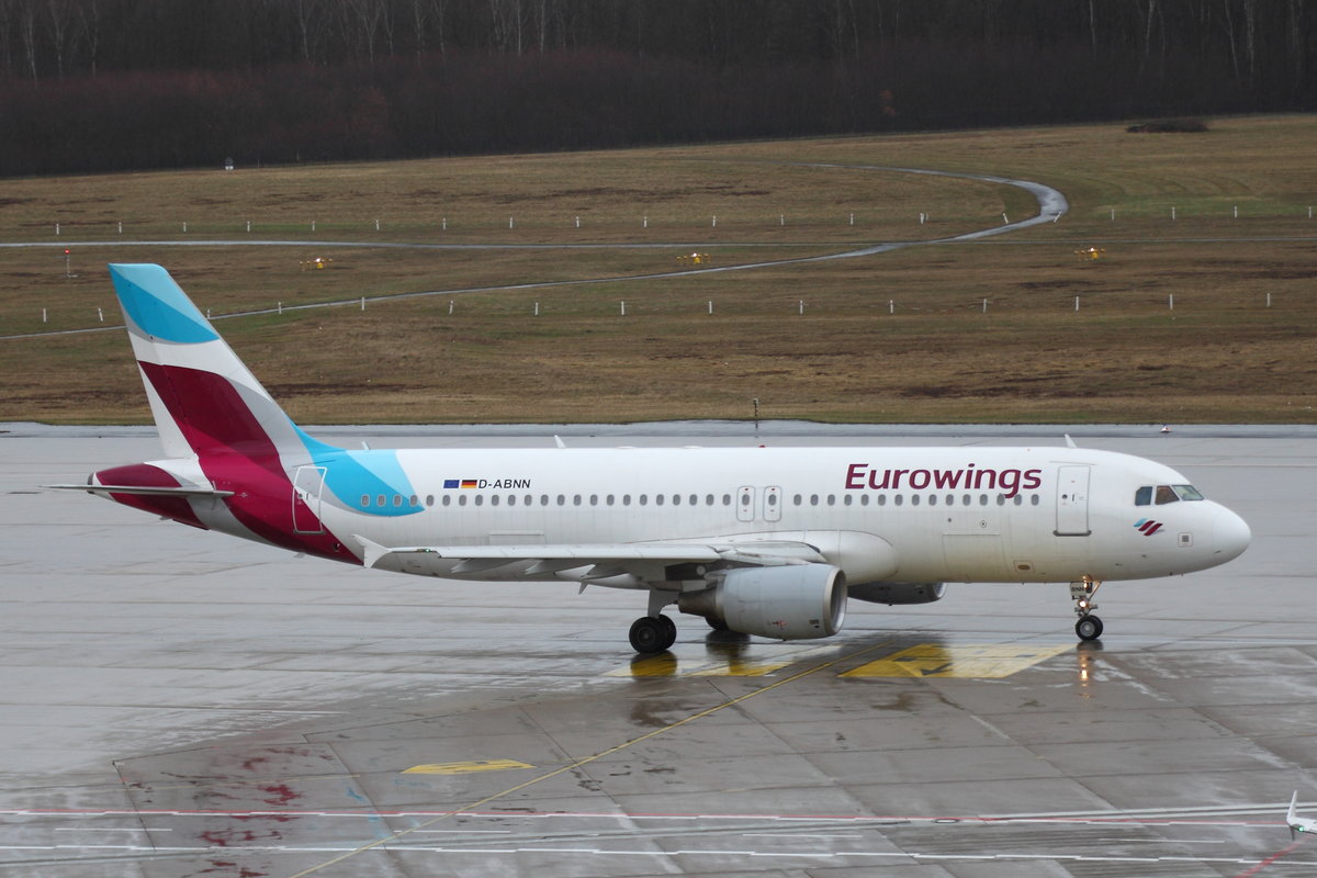 Eurowings, Airbus A320-214, D-ABNN. Köln-Bonn (CGN/EDDK) am 13.03.2019.

    