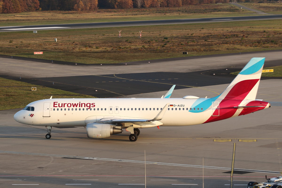 Eurowings, Airbus A320-214, D-AIZU. Köln-Bonn (EDDK) am 24.11.2019.