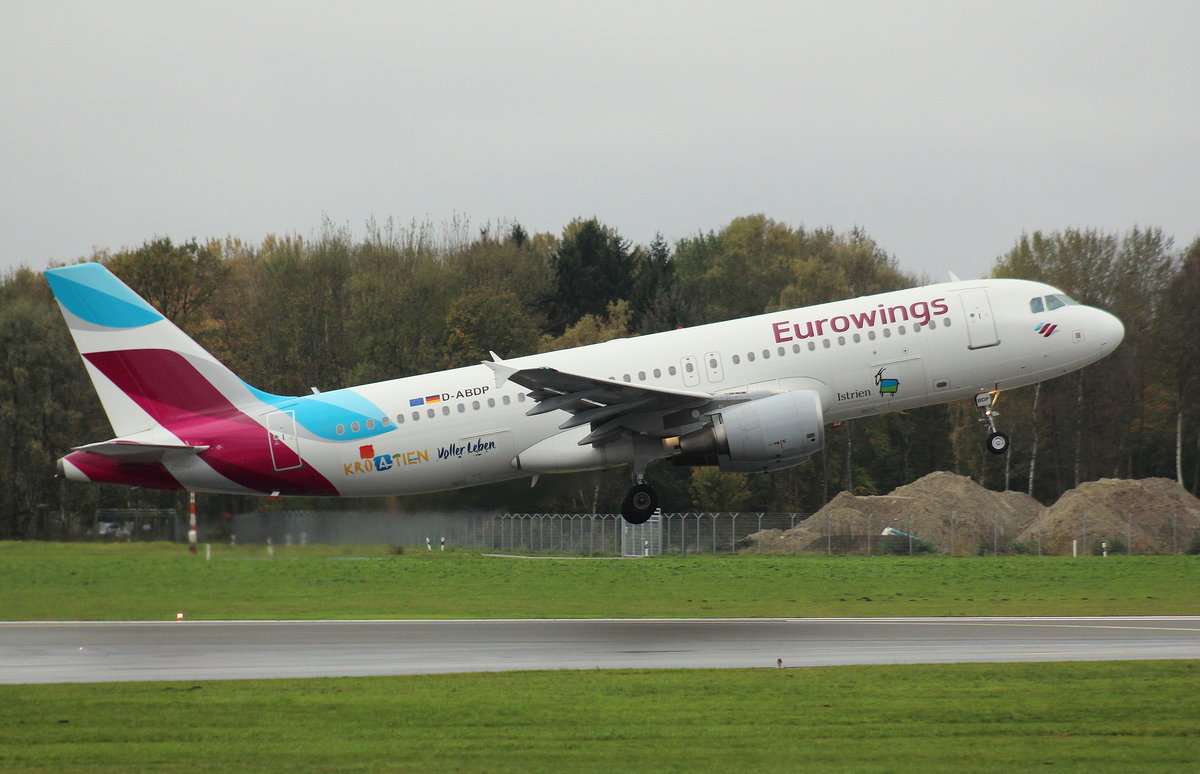 Eurowings, D-ABDP, MSN 3093, Airbus A 320-214, 31.10.2017, HAM-EDDH, Hamburg, Germany (Sticker: Croatia) 