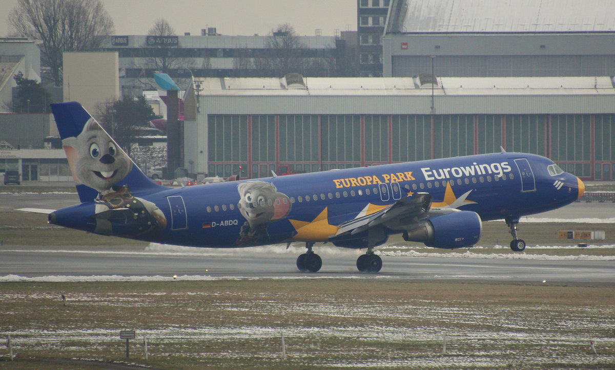 Eurowings, D-ABDQ, MSN 3121, Airbus A 320-214, 29.03.2018, HAM-EDDH, Hamburg, Germany (Europa Park livery) 