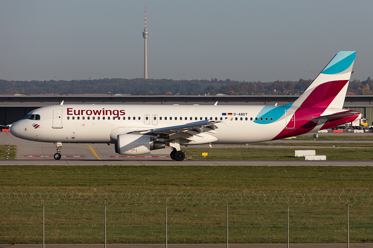 Eurowings, D-ABDT, Airbus, A320-214, 15.10.2019, STR, Stuttgart, Germany







