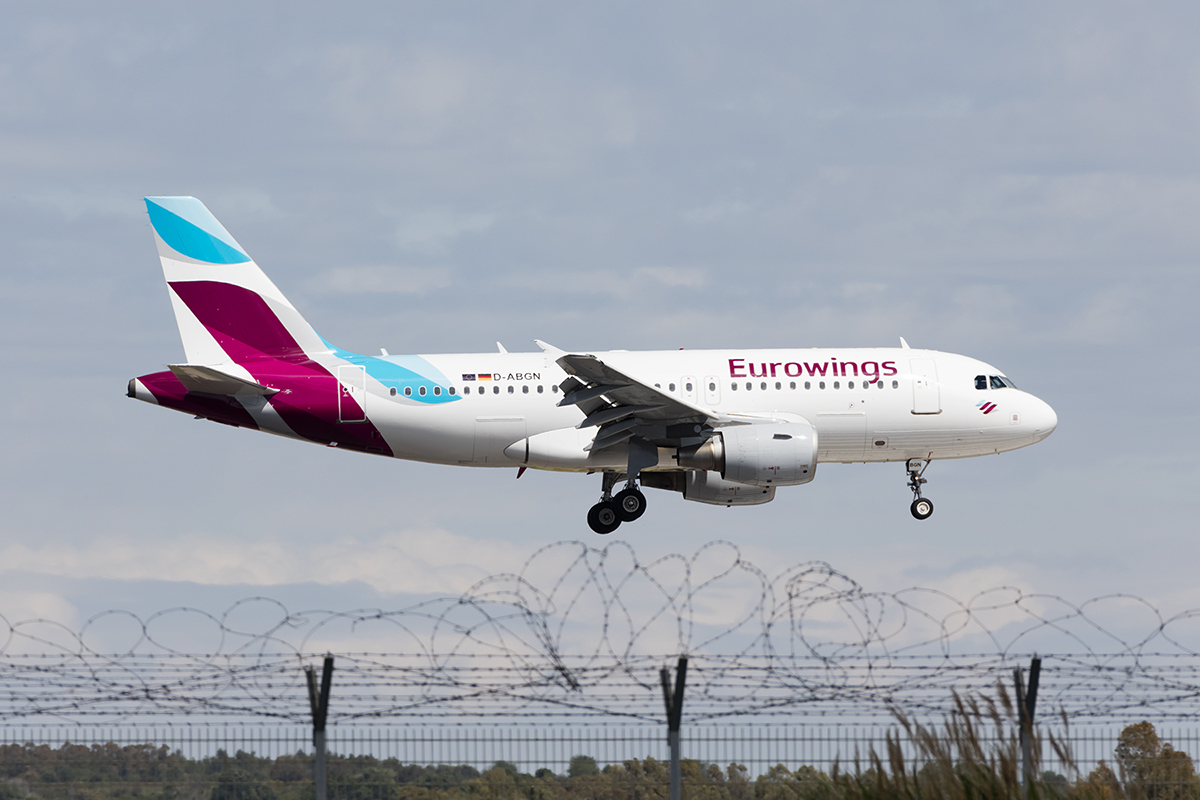 Eurowings, D-ABGN, Airbus, A319-112, 01.05.2017, FCO, Roma, Italy 

