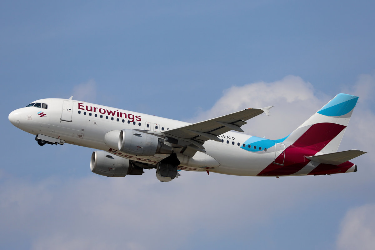 Eurowings, D-ABGQ, Airbus, A 319-112, DUS-EDDL, Düsseldorf, 21.08.2019, Germany 