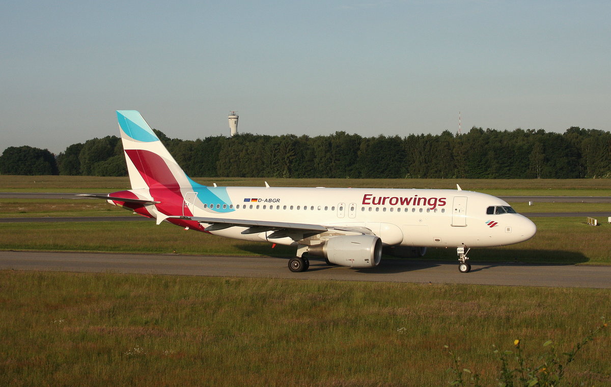 Eurowings, D-ABGR, MSN 3704, Airbus A 319-112,11.06.2017, HAM-EDDH, Hamburg, Germany 