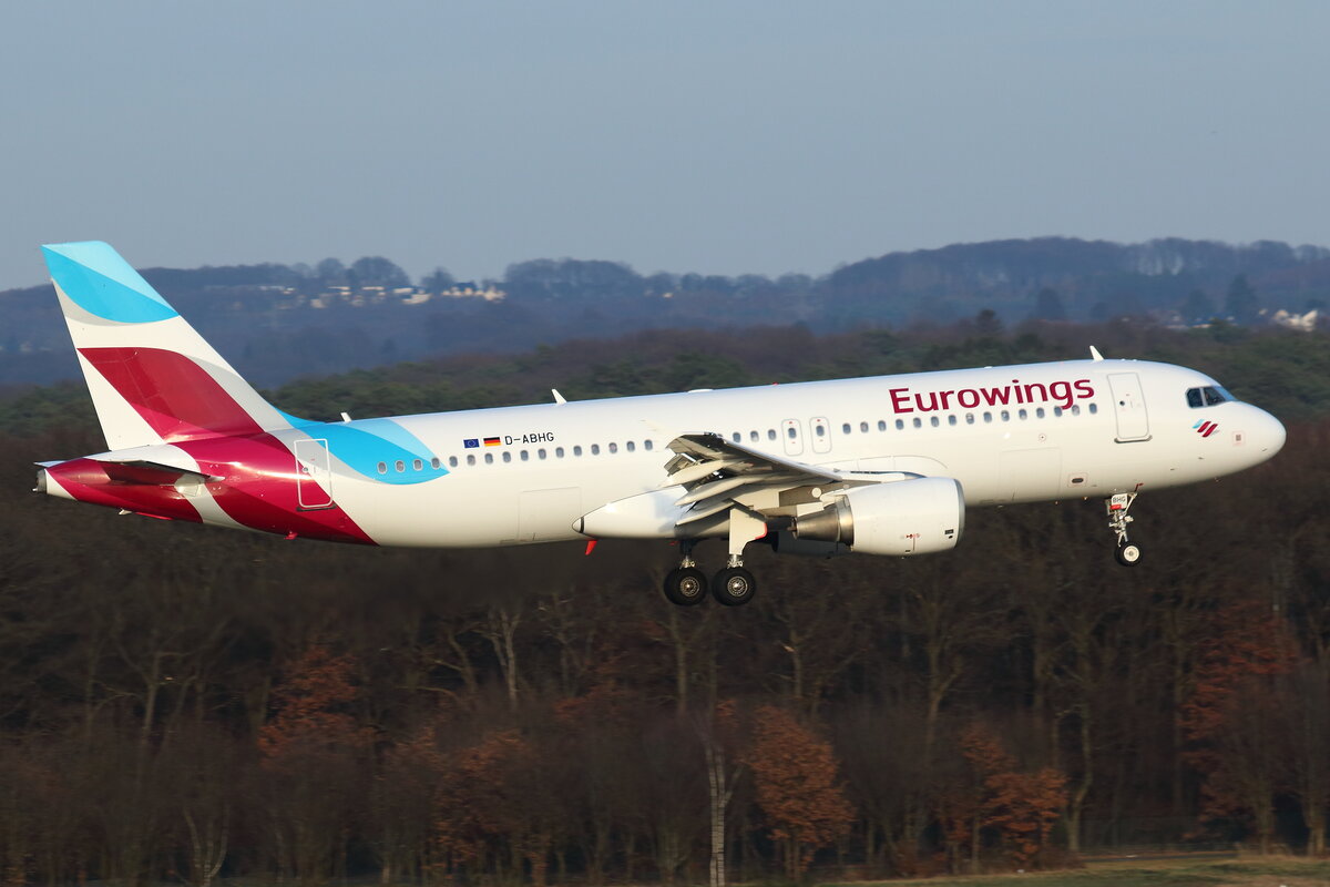 Eurowings, D-ABHG, Airbus A320-214. Köln-Bonn (EDDK), 13.02.2022.