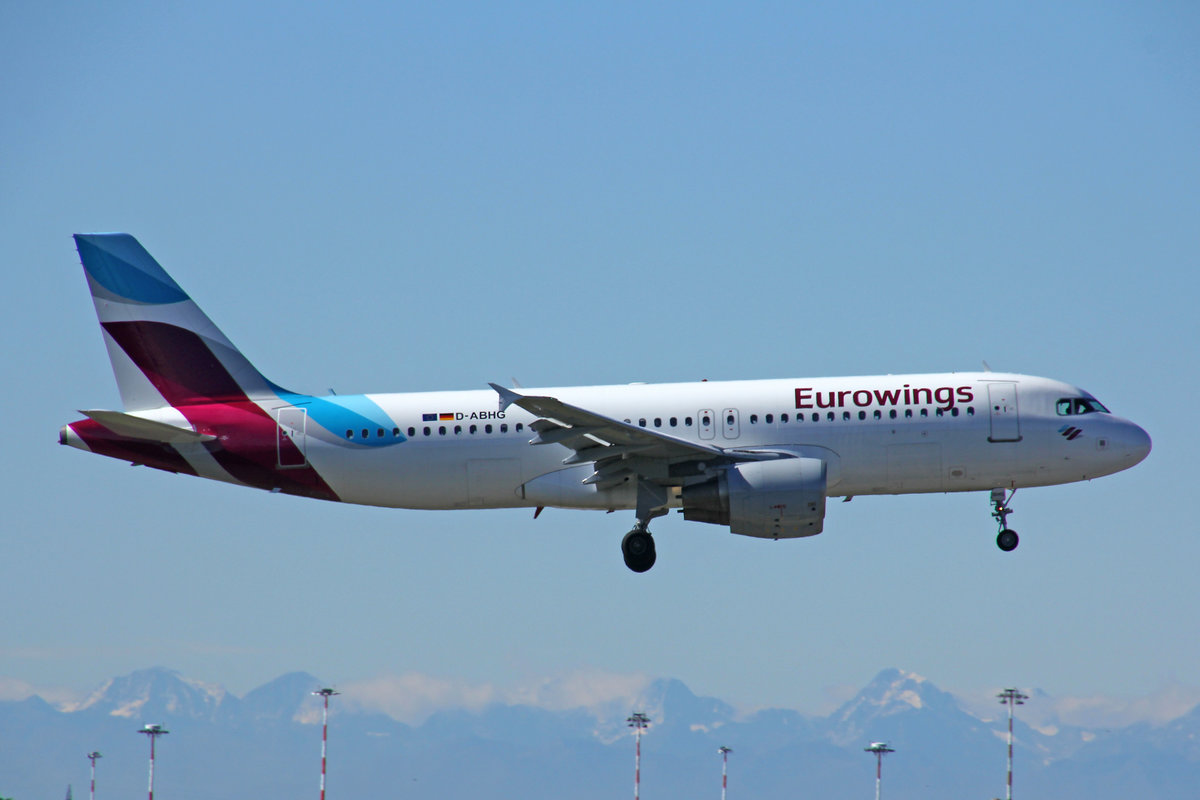 Eurowings, D-ABHG, Airbus A320-214, msn: 2867, 28.September 2020, MXP Milano Malpensa, Italy