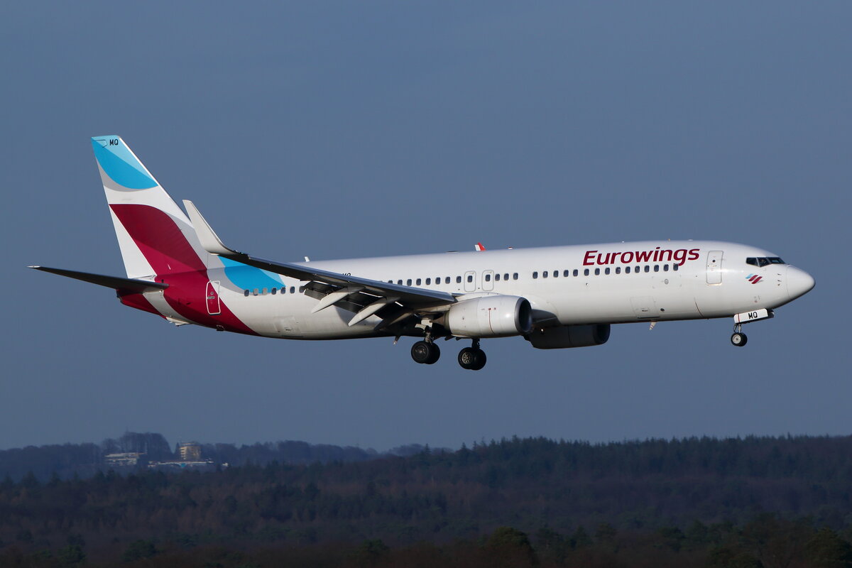 Eurowings, D-ABMQ, Boeing 737-86J. Köln-Bonn (EDDK), 13.02.2022.