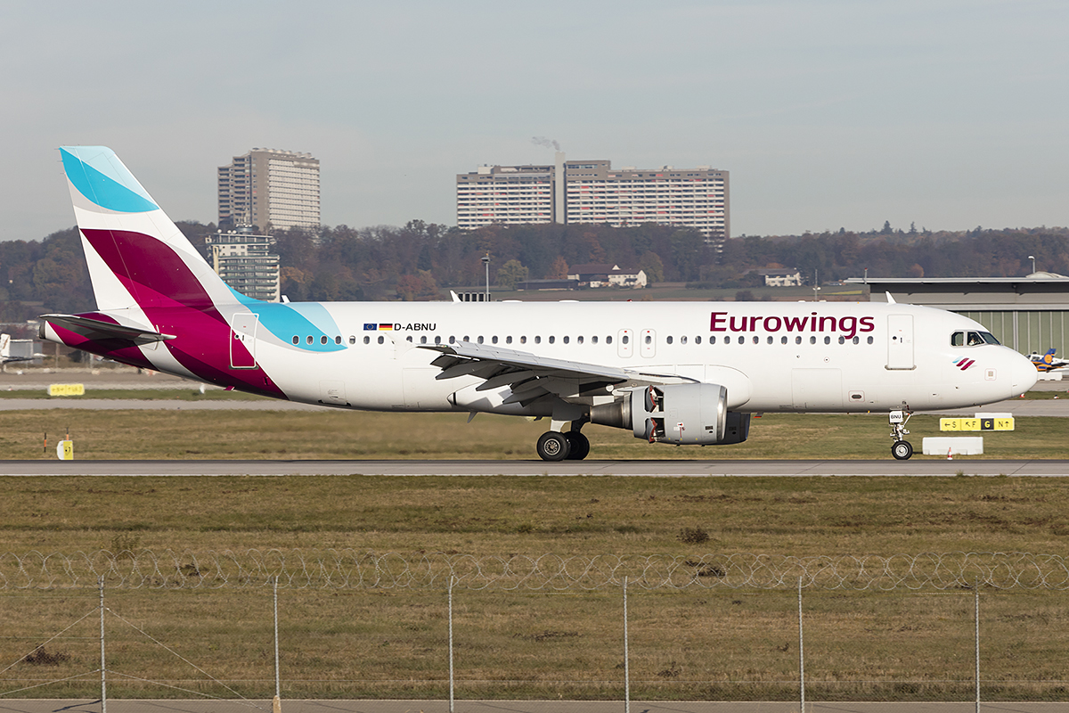 Eurowings, D-ABNU, Airbus, A320-214, 06.11.2018, STR, Stuttgart, Germany 


