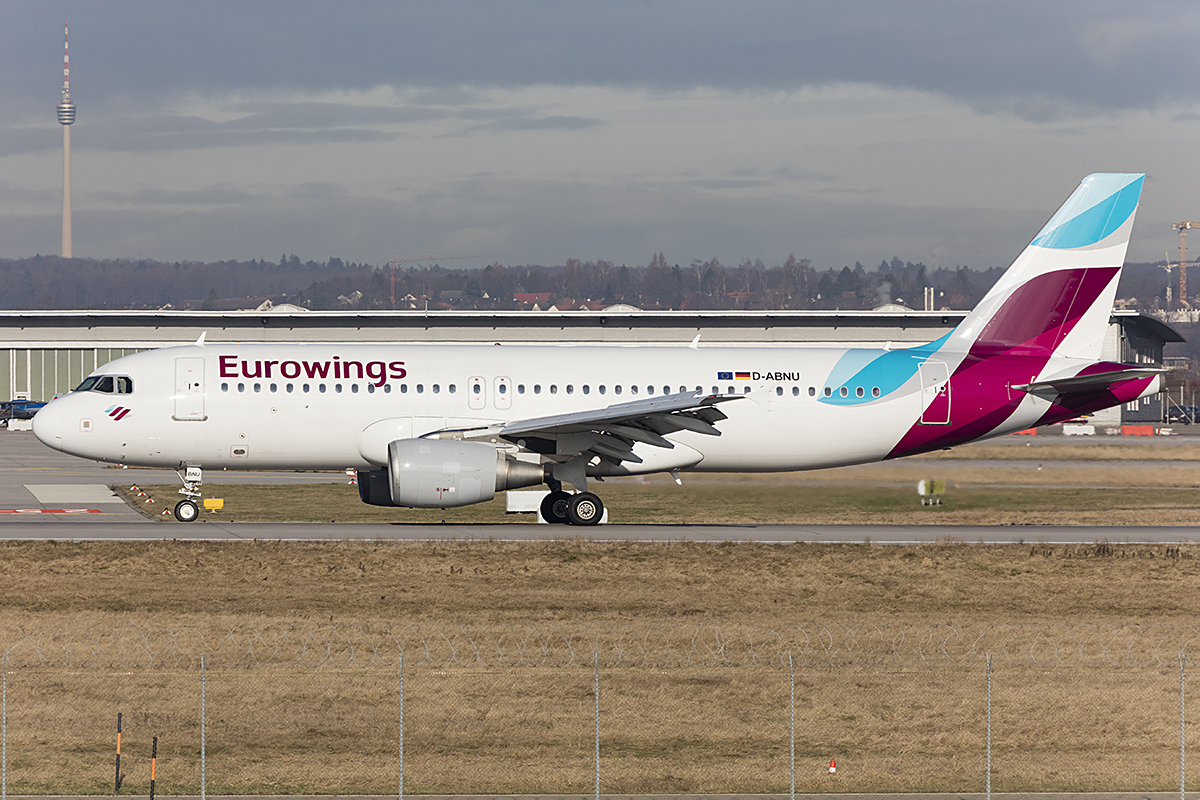 Eurowings, D-ABNU, Airbus, A320-214, 11.01.2018, STR, Stuttgart, Germany 


