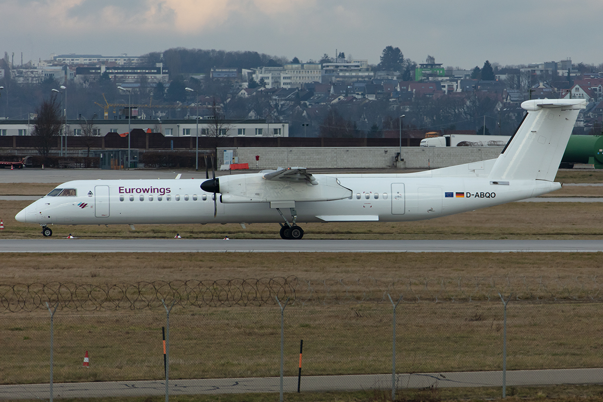 Eurowings, D-ABQO, Bombardier, DHC-8-402, 11.01.2020, STR, Stuttgart, Germany





