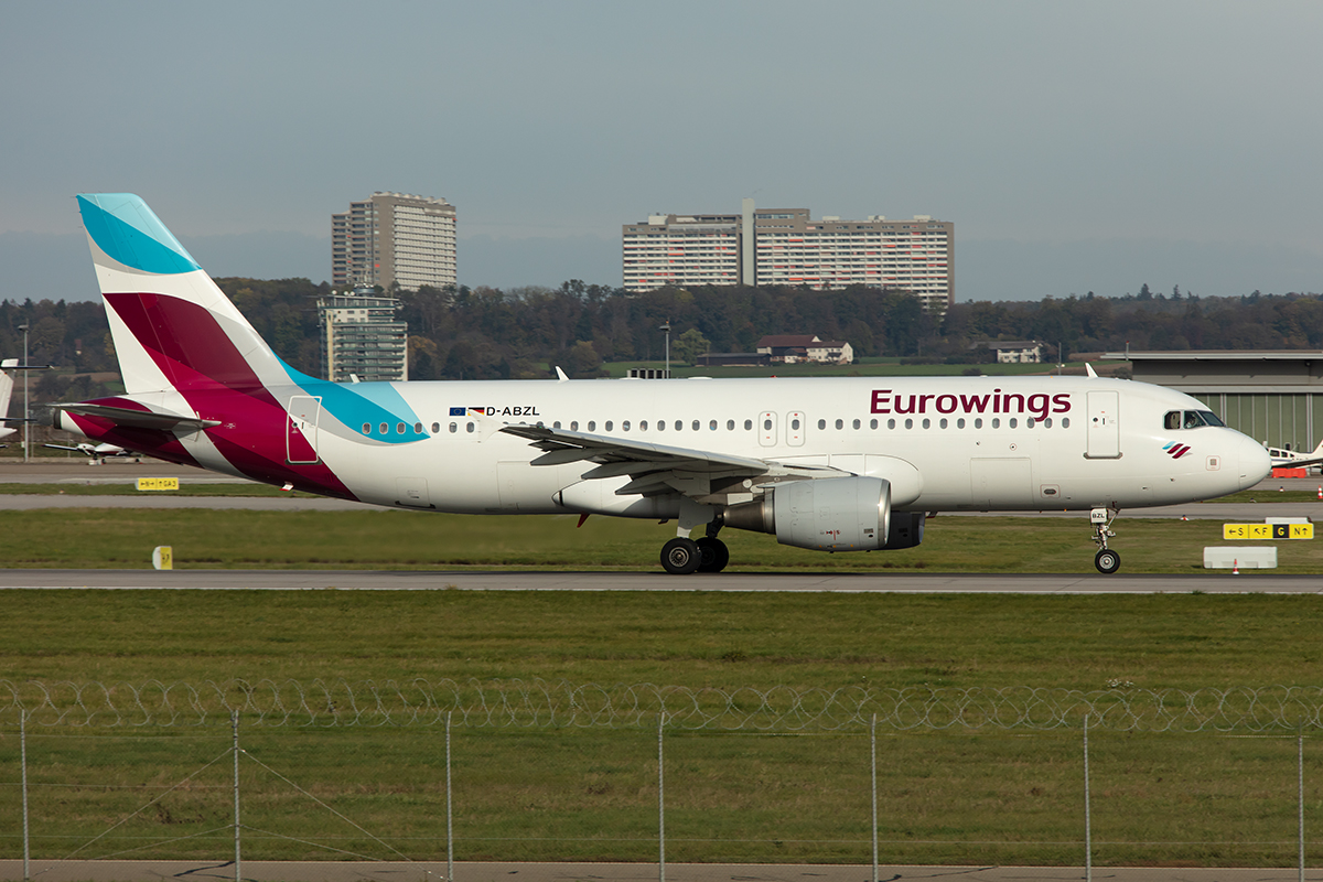 Eurowings, D-ABZL, Airbus, A320-216, 27.10.2019, STR, Stuttgart, Germany



