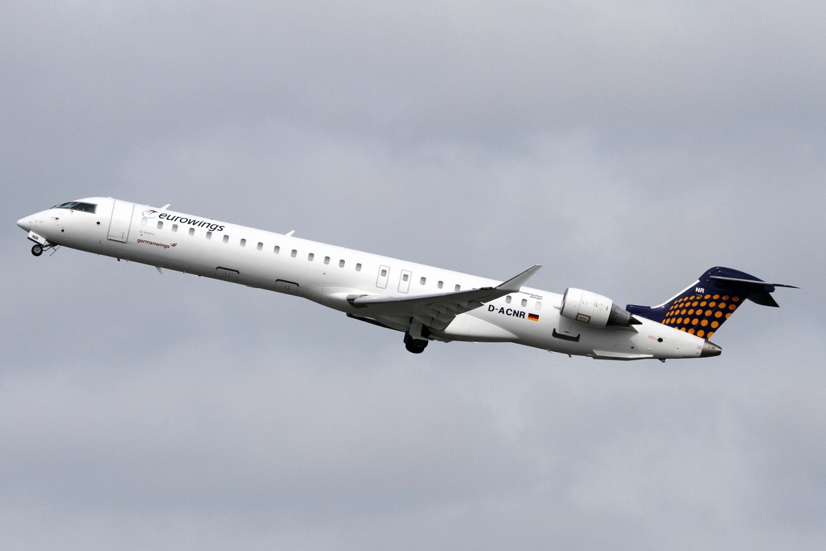 Eurowings, D-ACNR  ohne , Bombardier, CRJ-900 NG (Germanwings-St.), 03.04.2015, DUS-EDDL, Düsseldorf, Germany