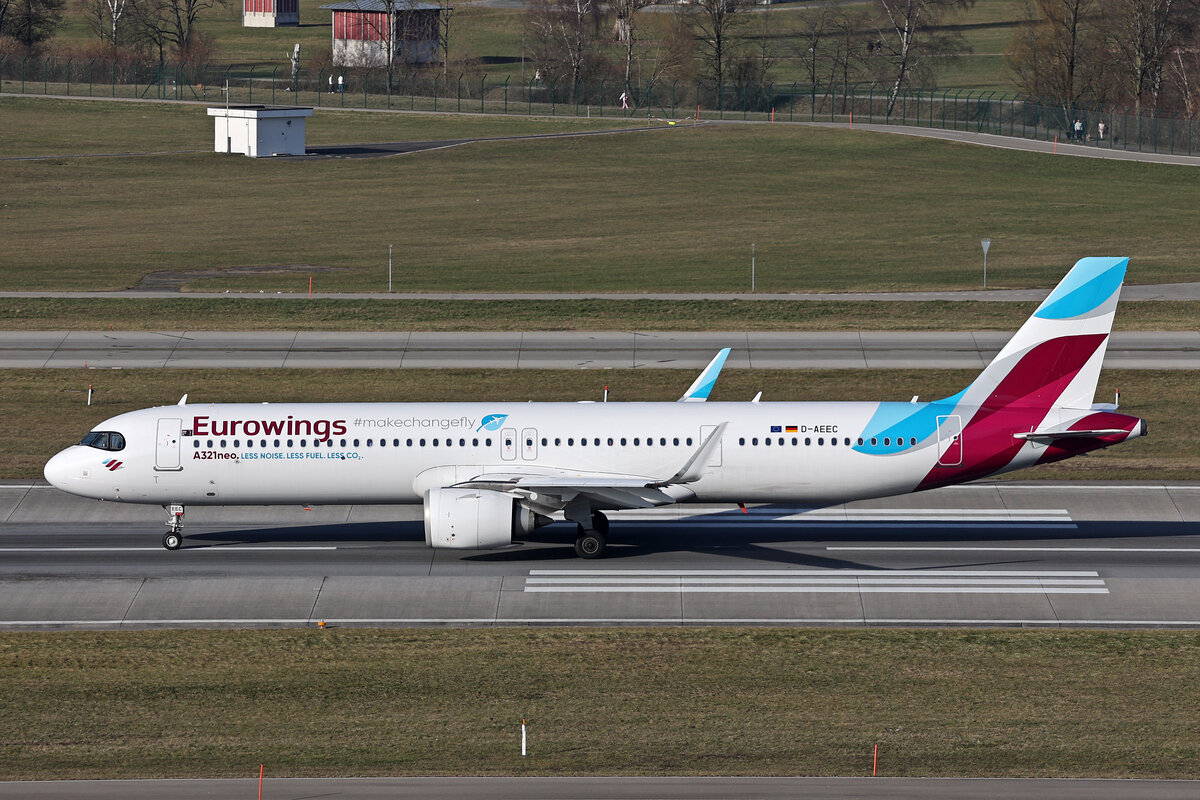 Eurowings, D-AEEC, Airbus A321-251NX, msn: 11594, 21.Februar 2025, ZRH Zürich, Switzerland.