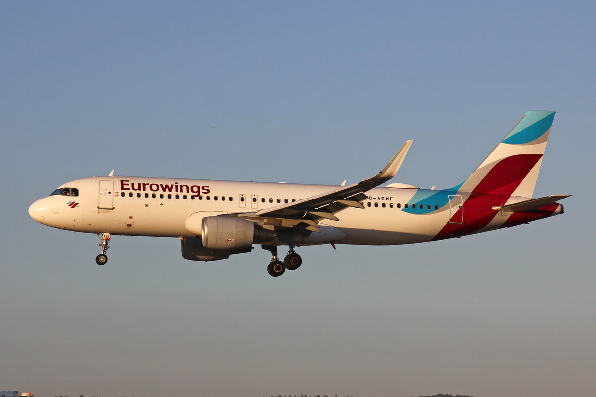 Eurowings, D-AEWF, Airbus A320-214, msn: 7087, 20.September 2019, ZRH Zürich, Switzerland.