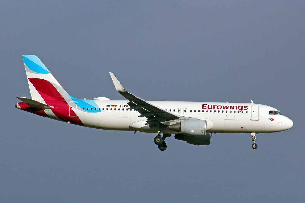 Eurowings, D-AEWO, Airbus A320-214, msn: 7394, 02.Januar 2018, ZRH Zürich, Switzerland.