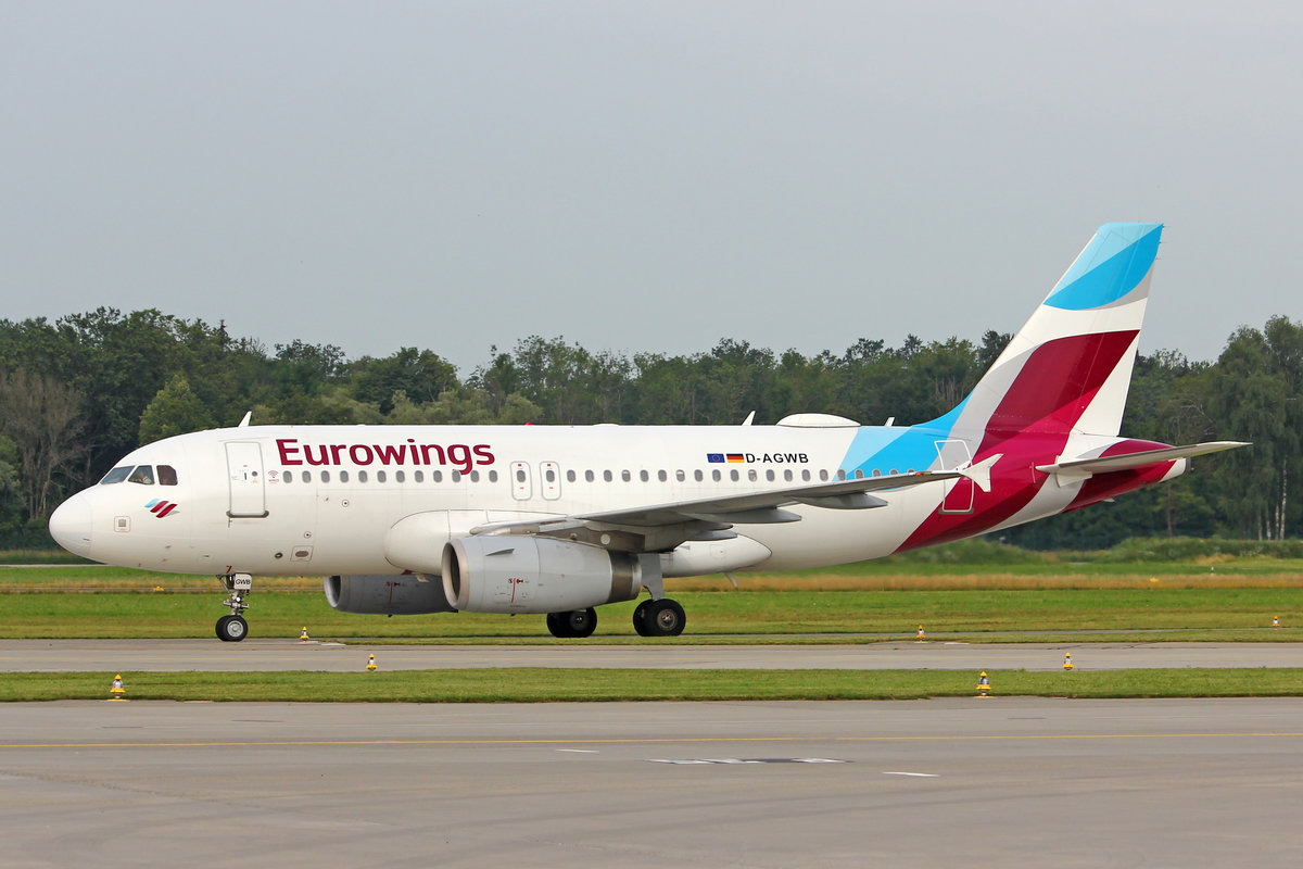 Eurowings, D-AGWB, Airbus A319-132, msn: 2833, 06.Juli 2019, ZRH Zürich, Switzerland.