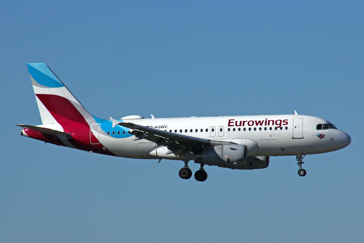 Eurowings, D-AGWC, Airbus A319-132, msn: 2976, 28.September 2020, MXP Milano-Malpensa, Italy.