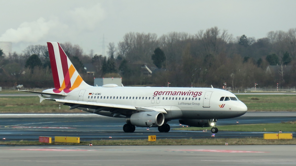Eurowings D-AGWG - Airbus A319-132 - in Düsseldorf, 1.2.2018