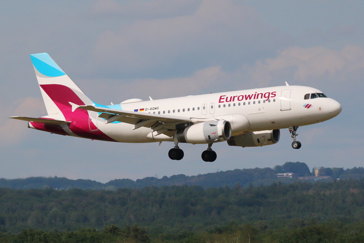 Eurowings, D-AGWG, Airbus A319-132, Köln-Bonn (EDDK), 20.06.2021