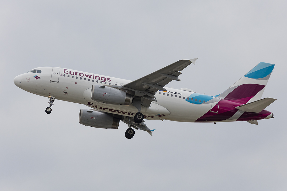 Eurowings, D-AGWU, Airbus, A319-132, 11.07.2018, STR, Stuttgart, Germany 


