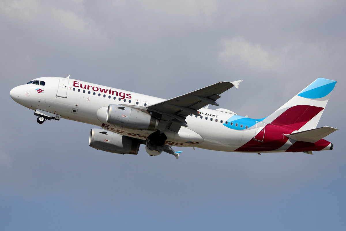 Eurowings, D-AGWY, Airbus, A 319-132, DUS-EDDL, Düsseldorf, 21.08.2019, Germany 